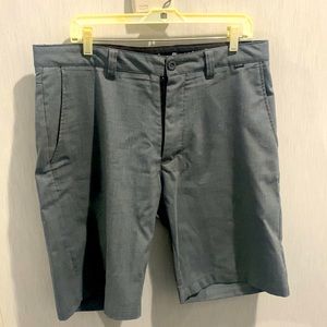 Light Grey Plaid Golf Shorts